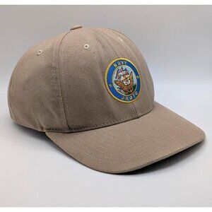 Navy JROTC Military Veteran Cap Hat  Strap Back Adult Embroidered Logo Jr. ROTC